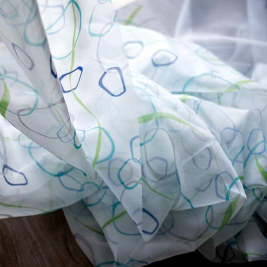 Voilage imprimé 90100 NOUBA - Collection TRANSPARENCE