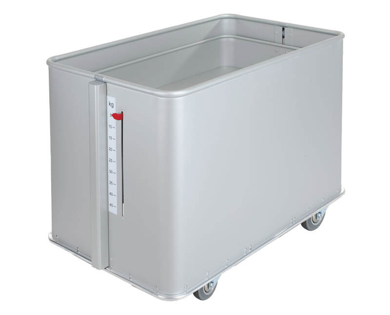 CHARIOT FOND MOBILE AVEC LECTURE DU POIDS - 336 Lt.