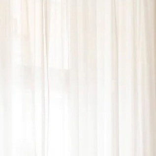 Voilage aspect lin recyclé COCKER - Collection TRANSPARENCE