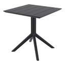 TABLE POLYPROPYLENE PAUL - 70 x 70 x Ht.74 cm