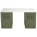 BUREAU 2 CASIERS COOPER - 130 x 50 x Ht.68 cm