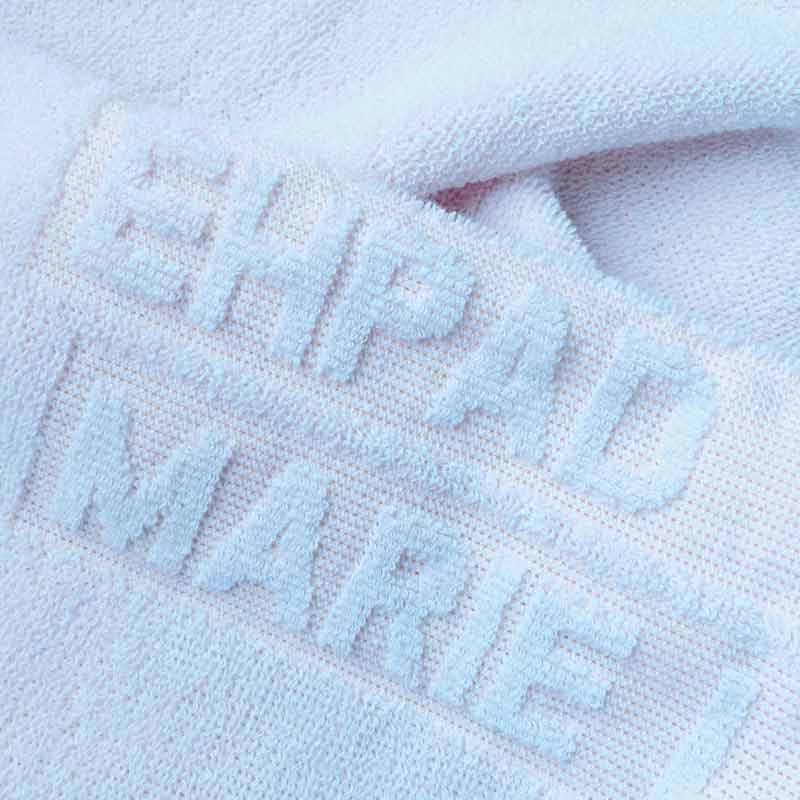 SERVIETTE DE TOILETTE LIZADO INSCRIPTION TISSEE 400