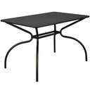 TABLE 4 PIEDS METALLIQUE CERIO - 80 x 120 x Ht.75 cm