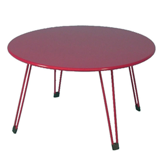 TABLE BASSE BARBARA 4 PIEDS METALLIQUE - Ø70 x Ht.40 cm