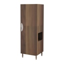 ARMOIRE 1 PORTE AVEC NICHE SACHA - 60x58xHt.180cm