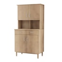 BUFFET 2 PORTES 2 TIROIRS + ELEMENT HAUT SACHA - 87x52xHt.174cm