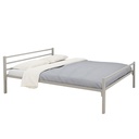 LIT METAL 3 TRAVERSES SACHA + SOMMIER TREILLIS - 140x190cm