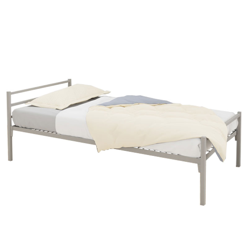 LIT METAL 3 TRAVERSES SACHA + SOMMIER TREILLIS - 90x190cm