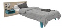 LIT BOIS LENA CHEVET INTEGRE SANS SOMMIER - 90 x 190 cm