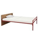 LIT TETE BOIS SACHA + SOMMIER TREILLIS - 120x200cm