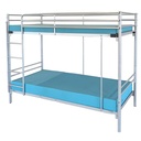 LIT METAL SUPERPOSE FIRA + SOMMIER TREILLIS - 90 x 190 cm