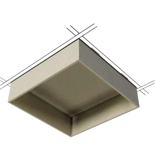 CUBE ACOUSTIQUE TIZIANA - Forme PAVE CREUX