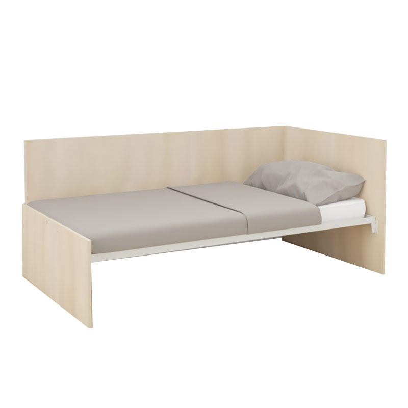 LIT AVEC PANNEAU LATERAL LUCAS + SOMMIER TREILLIS - 90x200cm
