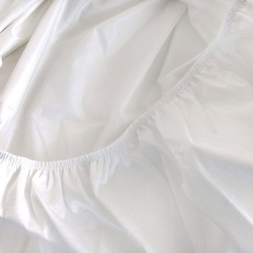 [5106-160190 | BLANC] DRAP HOUSSE HYBRIDE 2en1 - Col. BLANC - 160 x 190 cm