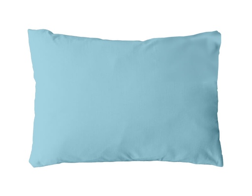 [5309I-5075 | AZUR] TAIE D'OREILLER UNIE CLASSIC PC Azur - 50x75cm Forme sac