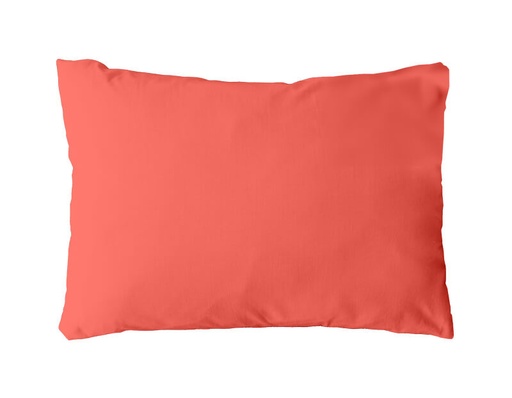 [5309I-5075 | CORAIL] TAIE D'OREILLER UNIE CLASSIC PC Corail - 50x75cm Forme sac