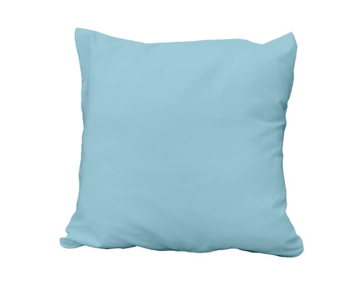 [5309I-6565 | AZUR] TAIE D'OREILLER UNIE CLASSIC PC Azur - 65x65cm Forme sac