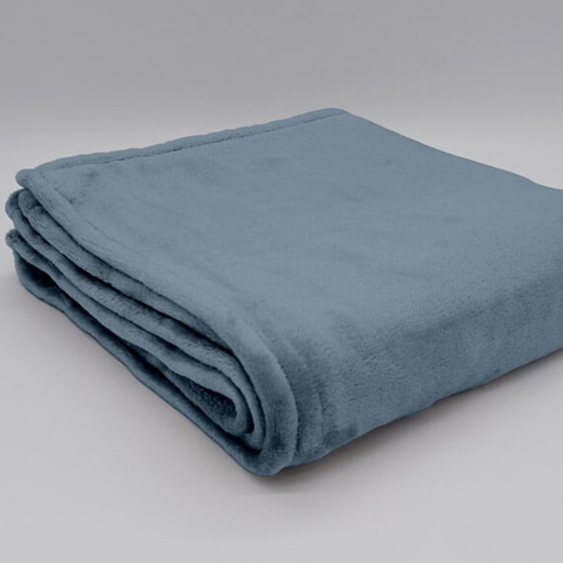 [5762-130160 | DENIM] PLAID MICROFIBRE MALO - DENIM - 130 x 160 cm