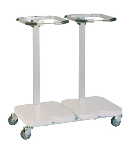 CHARIOT PORTE-SAC A LINGE SALE - Capacité 2 sacs