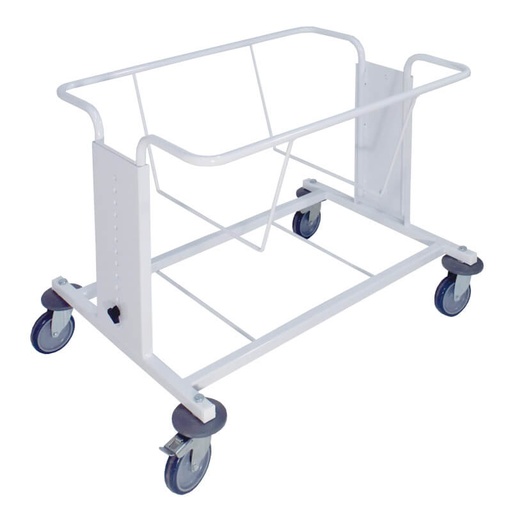 [CH6022R] CHARIOT PORTE CORBEILLE - Réglable en hauteur