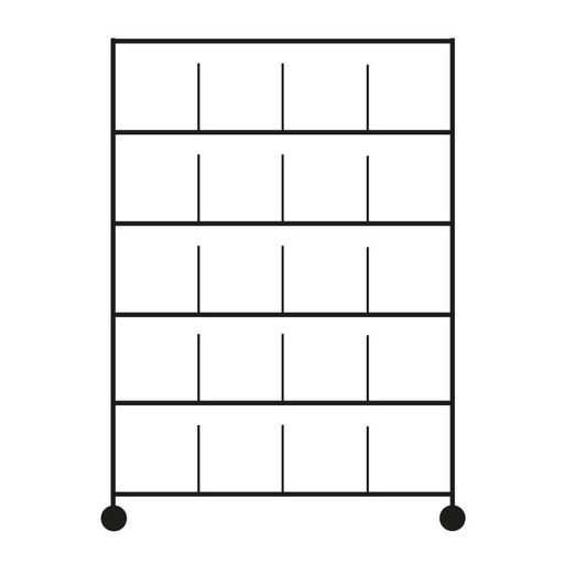 [CHDIS20-12245180] CHARIOT DISTRIBUTION LINGE PROPRE - 20 casiers