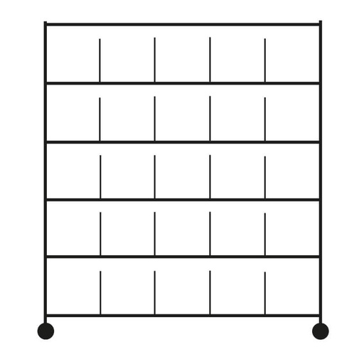 [CHDIS25-15245180] CHARIOT DISTRIBUTION LINGE PROPRE - 25 casiers