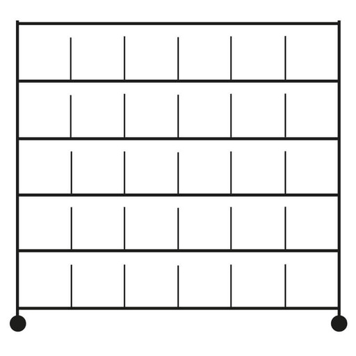 [CHDIS30-18345180] CHARIOT DISTRIBUTION LINGE PROPRE - 30 casiers