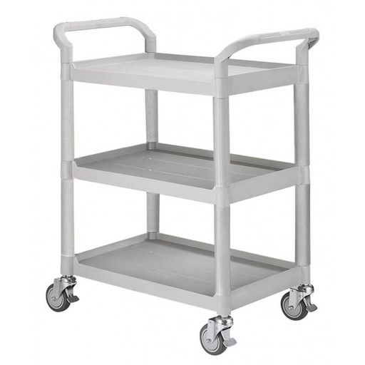 [CHGUE3P-085048 | POLYPR] GUERIDON POLYPROPYLENE - 3 plateaux - 850x480xHt.1000 mm