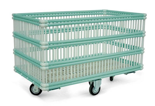 [CHPP-555 | 1+2+1] CHARIOT POLYPRO - 555 Lt. - 1340 x 750 x Ht. 840 mm