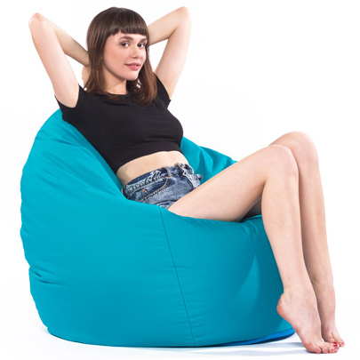 POUF POIRE XXL SHABY - 80 x 130 cm