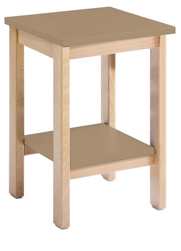 CHEVET BOIS DORIAN SANS TIROIR - 34x34xHt.45 cm