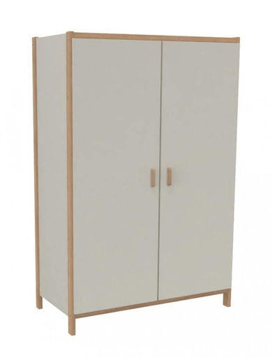 ARMOIRE BOIS DORIAN 2 PORTES - 100x60xHt.180 cm