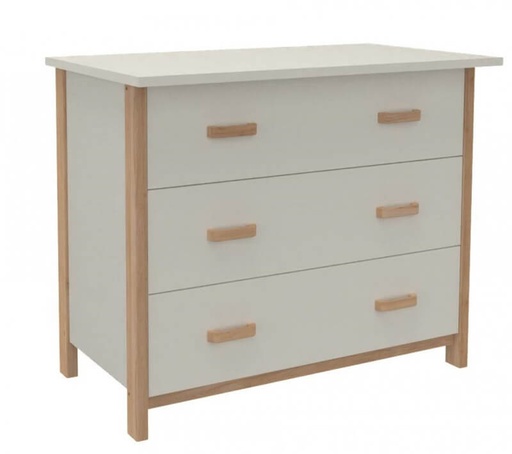 [MOB40-3TIR] COMMODE BOIS DORIAN - 90 x 45 x Ht.75 cm