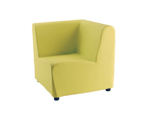 CHAUFFEUSE DIVA 1 PLACE EN ANGLE 90° - 74 x 74 x Ht.72 cm