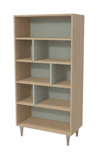 BIBLIOTHEQUE BOIS CECILE - 80 x 40 x Ht.160 cm