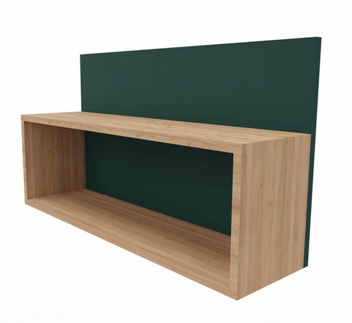 [MOBHU45-MUR-Naturel-à définir] ETAGERE MURALE BOIS HUGO - 90 x 25 x Ht.50 cm