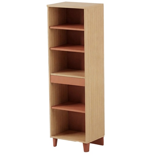 BIBLIOTHEQUE BOIS LENA AVEC 1 TIROIR - 55 x 40 x Ht.180 cm