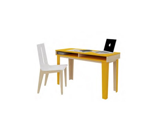 BUREAU BOIS LENA 2 NICHES - 55 x 117 x Ht.75 cm