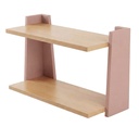 ETAGERE MURALE BOIS LENA - 70 x 28 x Ht.38 cm
