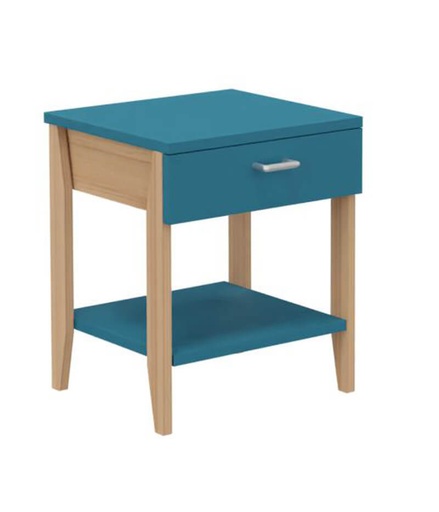 CHEVET BOIS MANON AVEC TIROIR - 45x40xHt.50 cm