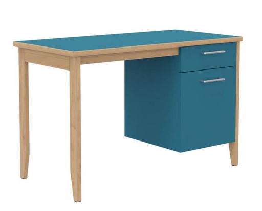 BUREAU BOIS MANON CAISSON - 60 x 120 x Ht.76 cm