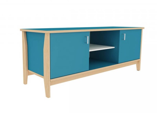 MEUBLE TV BOIS MANON - 128 x 50 x Ht.60 cm
