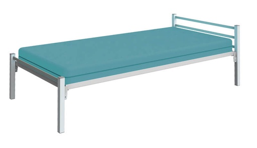 [MOM02-140190 | AGGLO-] LIT METAL 3 TRAVERSES KYWA + SOMMIER CONFOPLEIN - 140x190cm