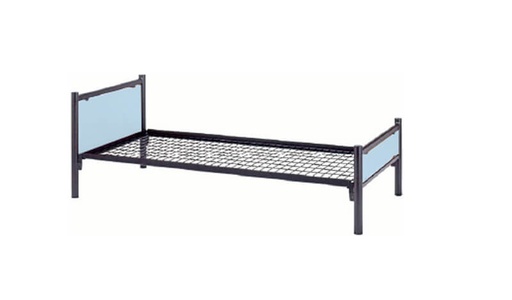 LIT METAL TETE PANNEAU JANUS + SOMMIER TREILLIS - 90x200cm