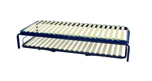 [MOM11-090190] LIT METALLIQUE + LIT GIGOGNE - 90 x 190 cm