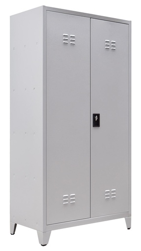 [MOM26-2P1PL] ARMOIRE METALLIQUE MATEO 2 PORTES - 100x50xHt.192 cm