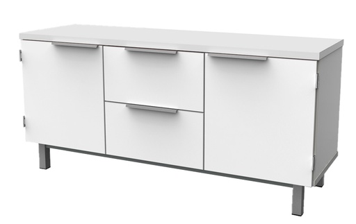 BUFFET 2 PORTES 2 TIROIRS - 120 x 45 x Ht.76 cm