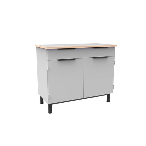 DESSERTE MADY 2 PORTES 2 TIROIRS - 100 x 55 x Ht.92 cm