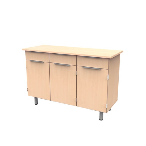 DESSERTE MADY 3 PORTES 3 TIROIRS - 146 x 55 x Ht.92 cm