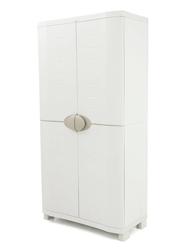 [MOP20-2PL90] ARMOIRE RESINE MARIO 2 PORTES - 90x45xHt.184 cm